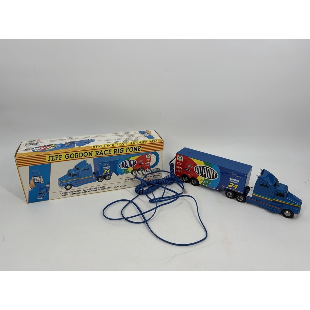 Jeff Gordon Race Rig Fone Phone NASCAR‎ DuPont #24 Vintage Truck Telephone w Box